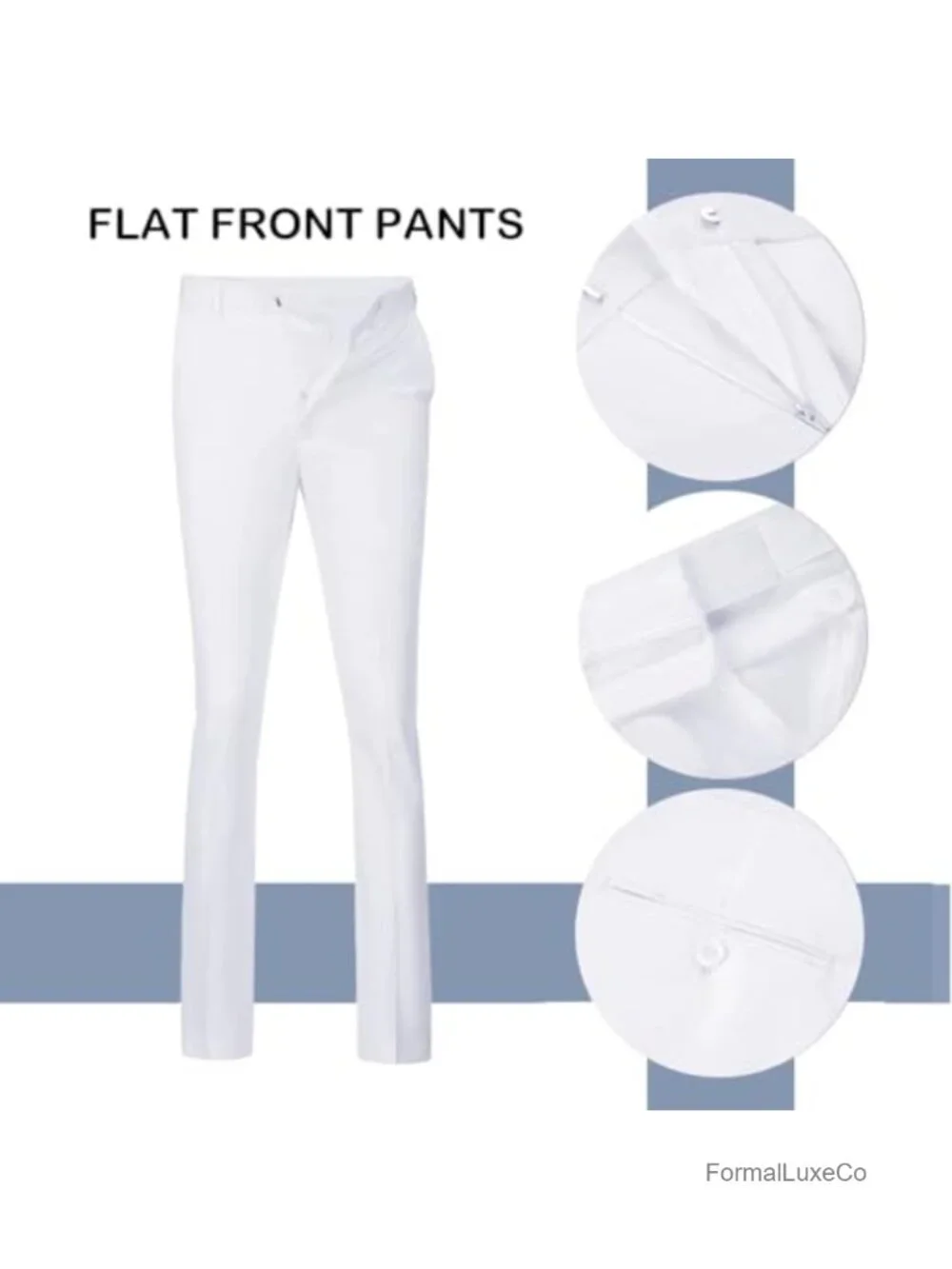 Slim Fit 2-Piece Men's Vest & Pants Suit Set for Wedding, Prom, Business